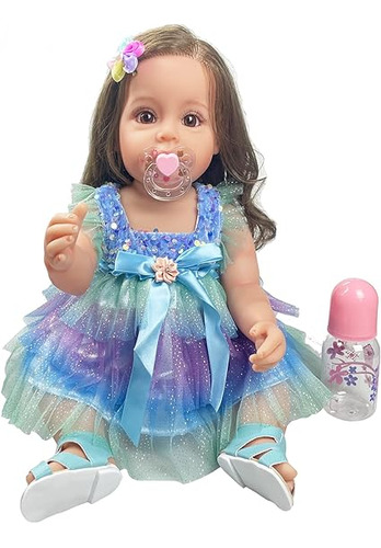 Playsky Reborn Baby Dolls Girl, Hermosa Muñeca Realista De