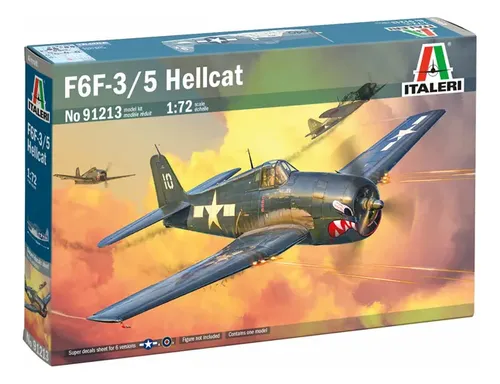 Plastimodelismo F6f-3/5 Hellcat 1:72 91213 Italeri 15cm | MercadoLivre