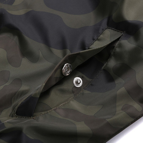 Chaqueta De Camuflaje Casual De Talla Grande Para