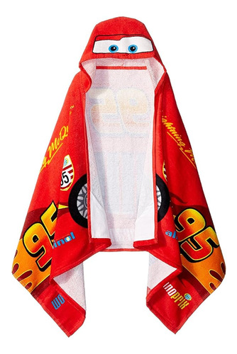 Disney/pixar Cars Tune Up Hooded Cape Towel, 22 X 51