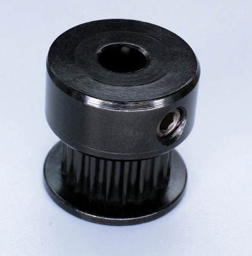 1 negro PoPprint GT2 color negro 20 dientes, orificio de 5 mm, 6 mm de ancho, 2 unidades Polea de inversión para impresora 3D