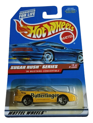 Hot Wheels 96 Mustang Convertible Sugar Rush 1997 Vintage