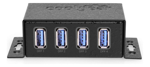 Coolgear Usb 3.2 Powered 4 Port Mini Hub With Esd & Surge...