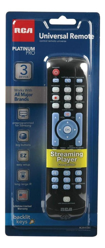 Rca Tres Dispositivos Remoto Universal, Negro
