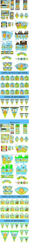 Kit Imprimible Animalitos De La Selva Bebés