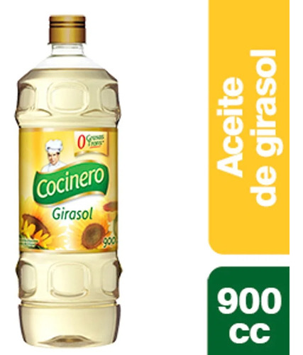 Aceite Cocinero Girasol 900cc Pack 4 Unidades 