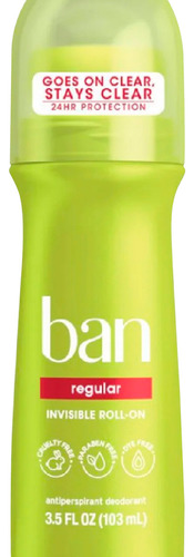 Ban Desodorante Anti Transpirante Roll On Regular 103ml 3c