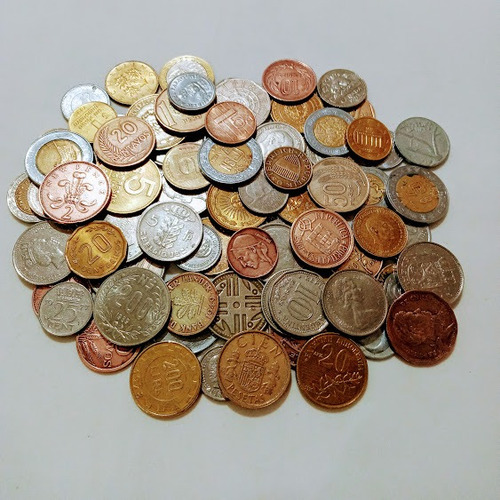 80 Moedas Estrangeiras Antigas Europa E Américas