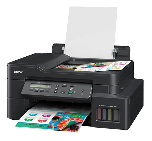 Impresora Multifunción Brother Dcp T820dw Sist Continuo Wifi Color Negro