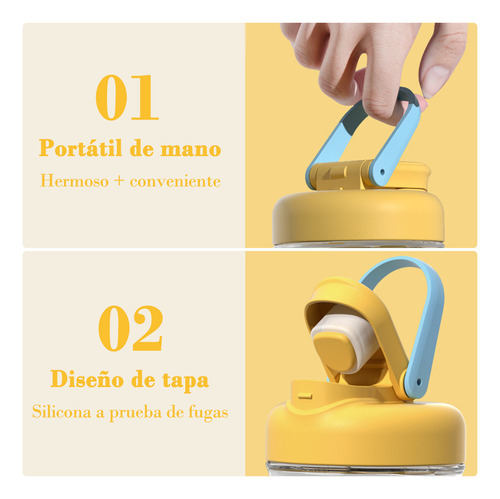 Vaso Shaker Awvuq 4288 Para Proteina En Caja 750ml Gris