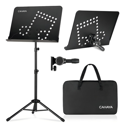 Cahaya Soporte De Partituras: Soporte De Musica Con Bolsa De