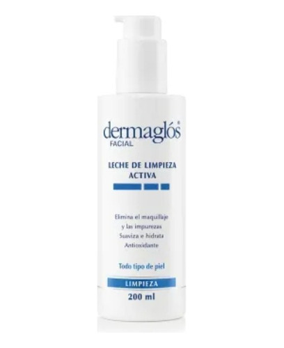 Dermaglos Leche De Limpieza Facial Activa 200ml