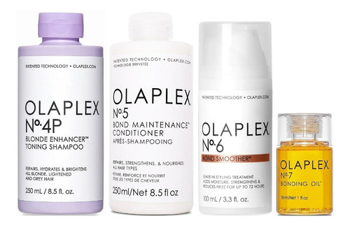 Olaplex N°4p + N° 5+ N°6+ N°7 Tratamiento Para Cabello Rubio
