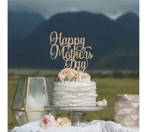Imagen 8 de 10 de Letrero Para Pastel Mama Te Amo Topper Cake Art943