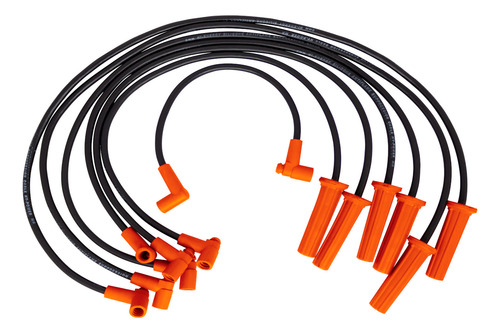 Jgo Cab Bujía Silicon Para Chevrolet Blazer T10 2.8l 6c 1982 Negro