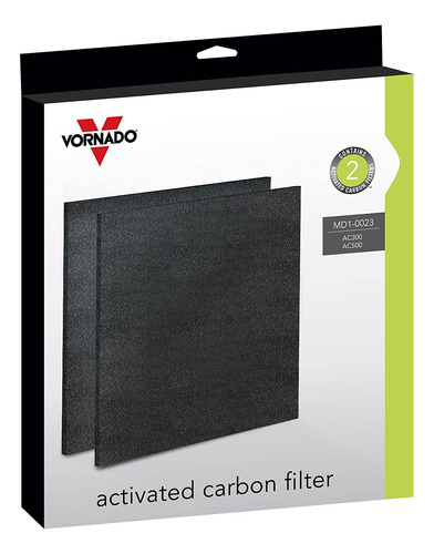 Vornado Md1-0023 Filtros De Carbón De Reemplazo (2-pack), Ne