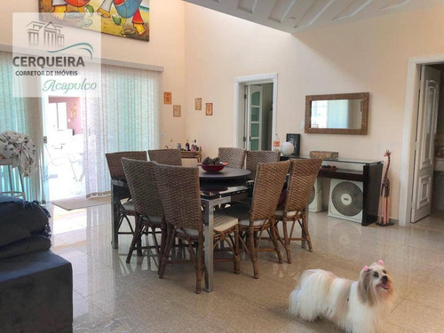 Casa Com 5 Dormitórios À Venda, 450 M² Por R$ 1.600.000 - Acapulco - Guarujá/sp - Ca0555