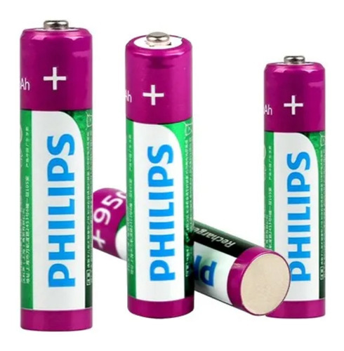 Pila Recargable Philips Aaa 950mah Blister X4 Pilas Triple A