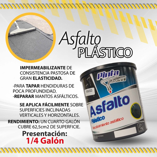 Asfalto Plastico Pintaquim 1/4 G Super Plastico 2000 / 09100