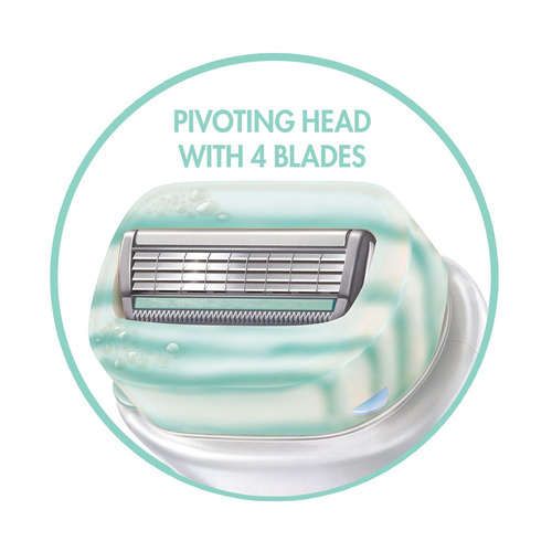 Schick Intuición Sensible Cuidado Hidratante Razor Recargas