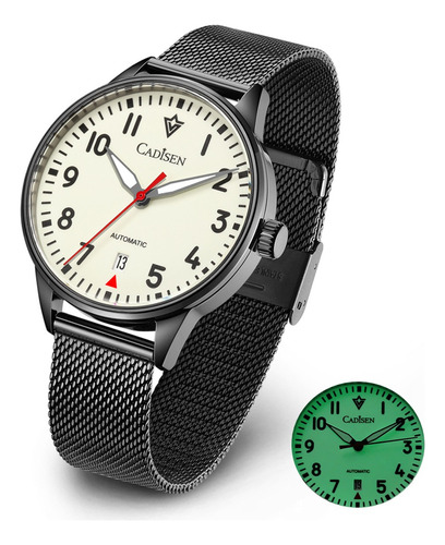 Reloj Mecánico Cadisen Automatic Watch Para Hombre Con Corre