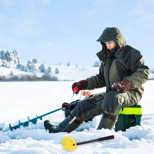 2 Peças De Escumadeira De Pesca No Gelo Scoop Winter Ice Fis
