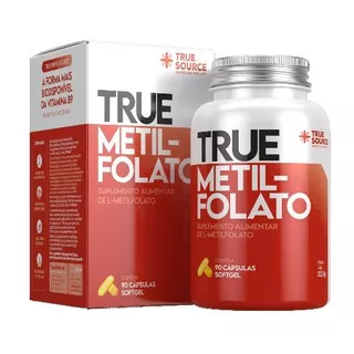 Kit 2x: Metilfolato Vitamina B9 True Source 90 Cápsulas