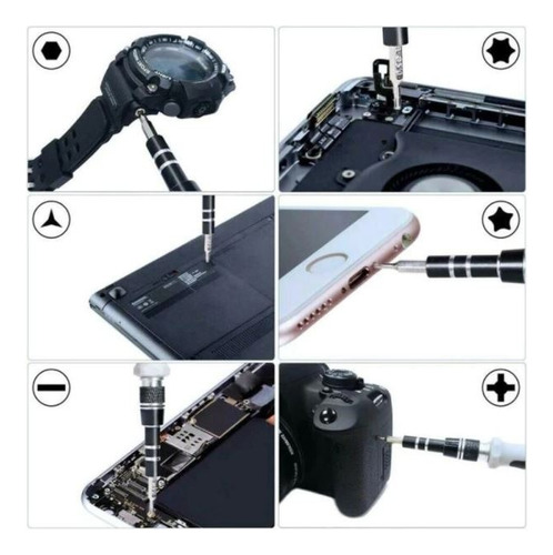 Set 115 Pcs Destornilladores Precisión Torx Magnéticos