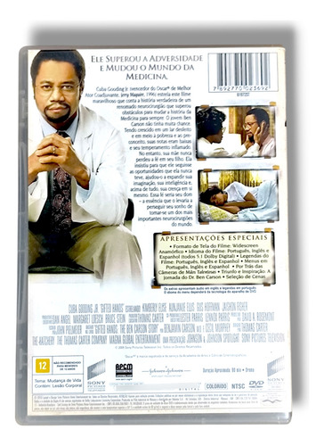 Dvd - Mãos Talentosas - Cuba Gooding, Jr. - Original (Usado)