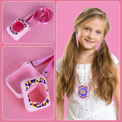 Qoosea Funda De Silicona Para Bitzee Juguete Digital Pets Color Rosa