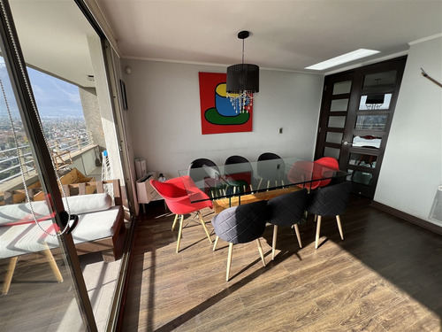 Departamento En Arriendo De 3 Dorm Sala De Estar En La Reina