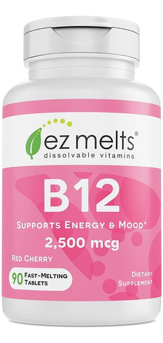 Vitamina B12 - Ez Melts - 90tabs - Unidad a $1877