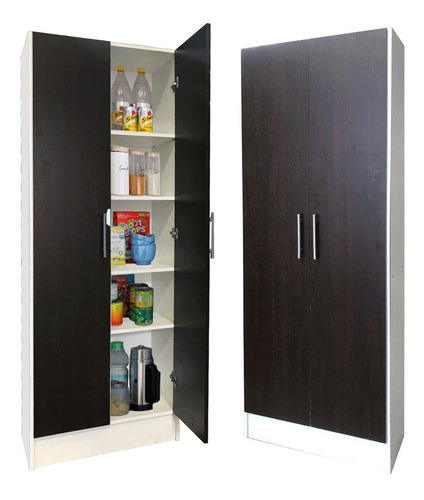 Despensero Cocina 2 Puertas 180 Forrado Mueble Organizador &