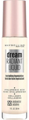 Base Dream Radiant Liquid Maybelline Tono 00 Alabaster