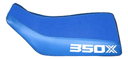 Funda Asiento Para Honda Atc 350x Logotipo Azul