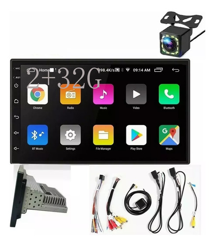 Estéreo De Coche Android De 7 Pulgadas Wif Gps Con Cam 2+32