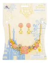 Comprar Bella Y Bestia Set De Joyas Collar Y Aretes Disney Store