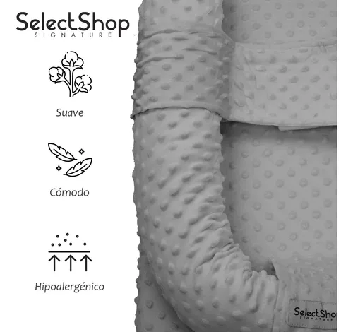 SELECTSHOP Cojin Antireflujo Colchón Anti Reflujo Bebé Cuna Soporte Nido de  colecho Antideslizante Colchon De Bebe, Moda de Mujer