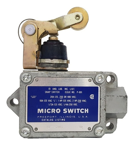 Paquet 2 Piezas Micro Switch Industrial De Rodillo Honeywell