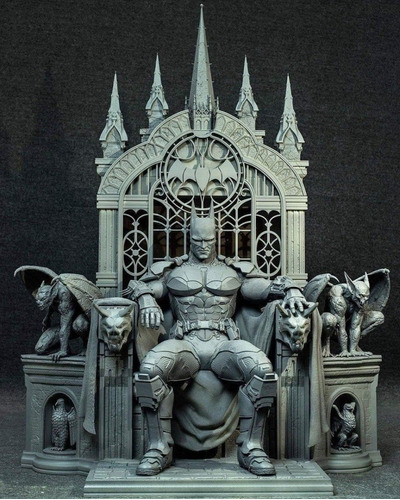  Archivo Stl Impresión 3d - Batman On Throne