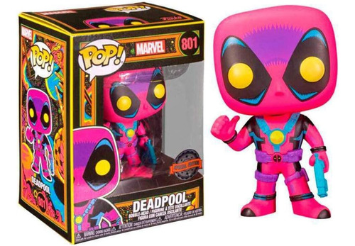 Figura De Acción Funko Pop Deadpool Blacklight