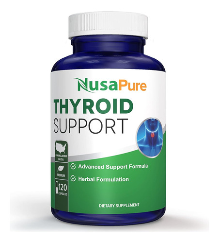 Thyroid Support Con Yodo Y Kelp X 120 Made In Usa