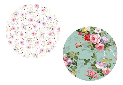 De Cocina De Mantel Elástico De 2 Piezas Con De Flores