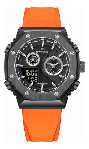 Reloj Naviforce Original Ref Nf9216t Acero Pulso Silicona