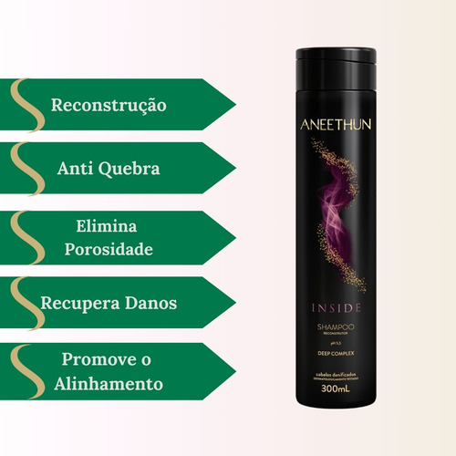 Shampoo Inside Aneethun Reconstrução Intensa Deep Complex