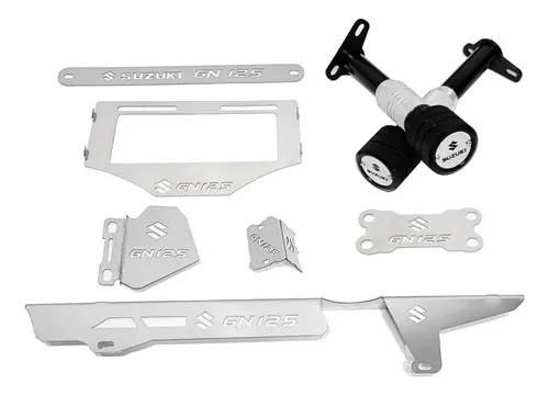 Gn 125 Kit Guarda Cadena Sliders Protector Exosto T0