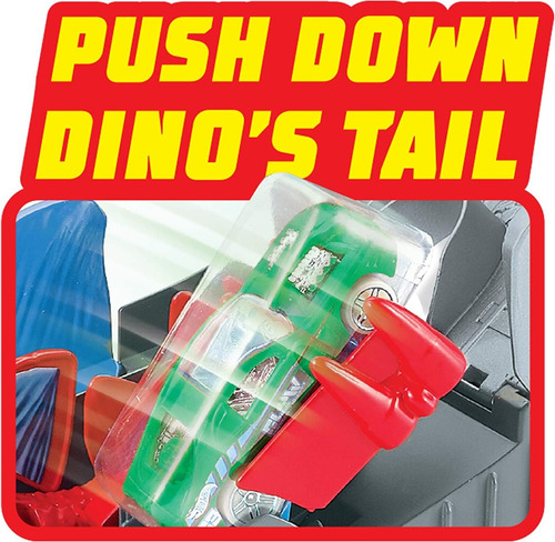 Pista Hot Wheels Dino Coaster Attack Playset Incluye 1 Auto