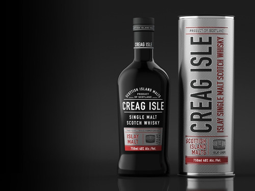 Imagen 3 de 3 de Whisky Creag Isle 750ml Islay Single Malt En Estuche