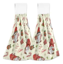 Comprar Lindo Gnomo Colgando Toalla Cocina 2 Pieza Navidad Papa Noel