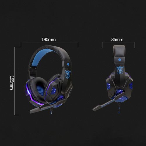 Auriculares Para Juegos Con Cable Sy830mv Con Micrófono, Aux